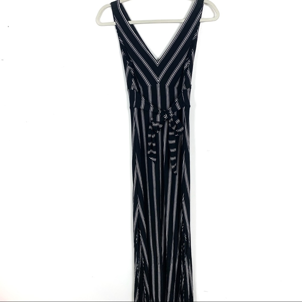 LOFT Beach Tank Maxi Dress Black & White Size XS
